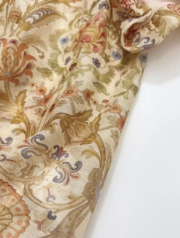 Bubble Sleeve Shirt Top in Beige, product view 10