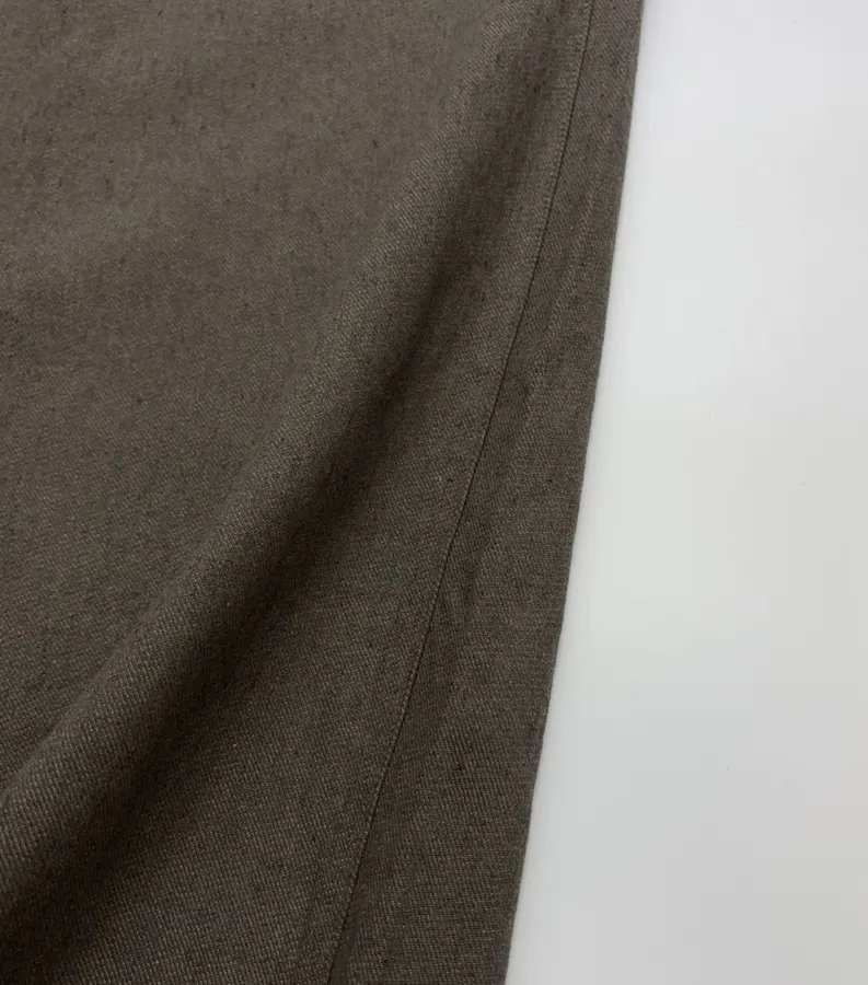 Dark Taupe High-Waist Straight Wide-Leg Trousers in Dark Gray, product view 11