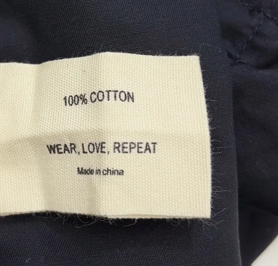 Retro Lace Trimmed Wide Straight-Leg Dark Blue Jeans in Navy, product view 16