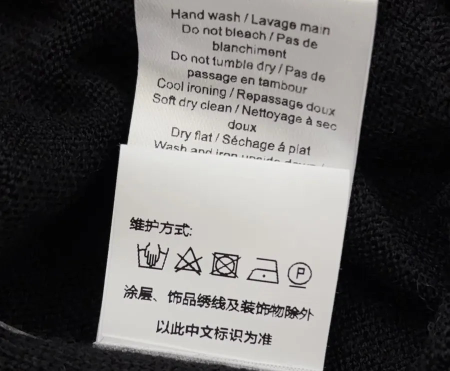 Black Trompe-l'Œil Knit Cardigan in Black, product view 21