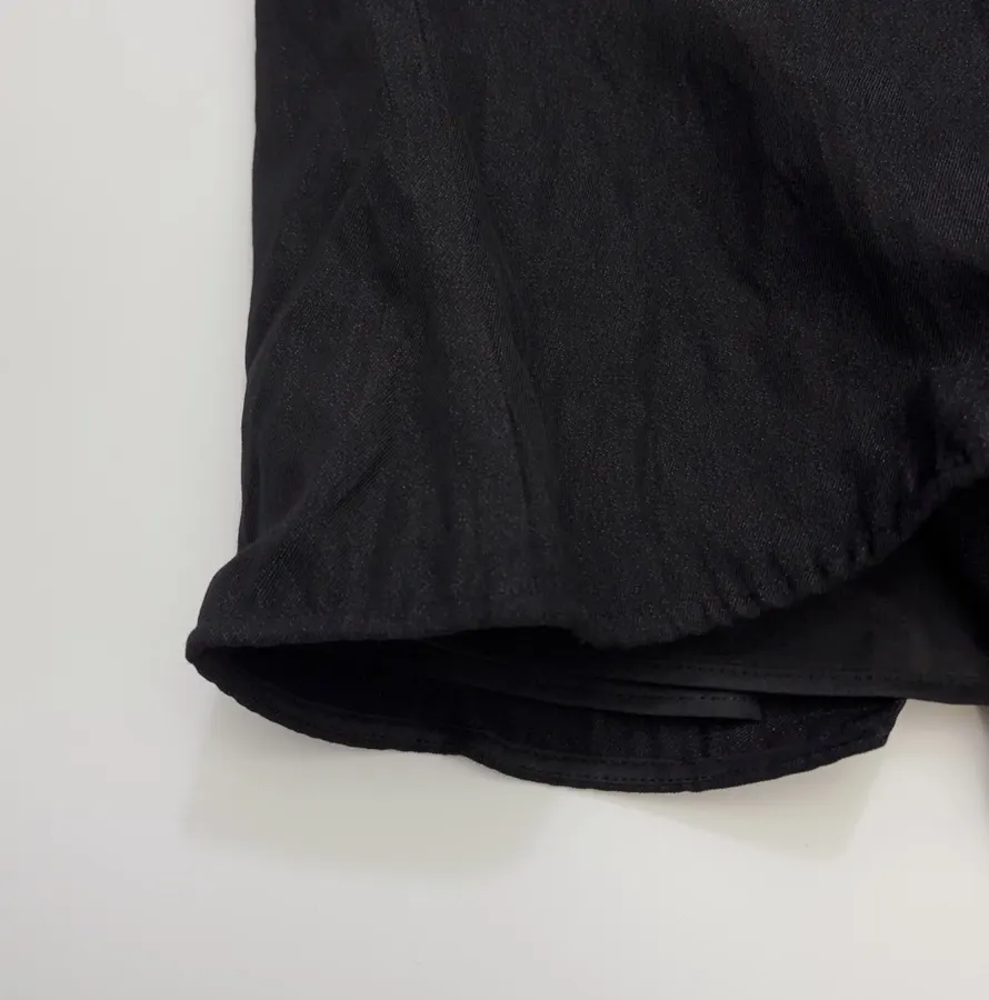 Black High-Waist Straight Midi Skirt in Black, product view 07