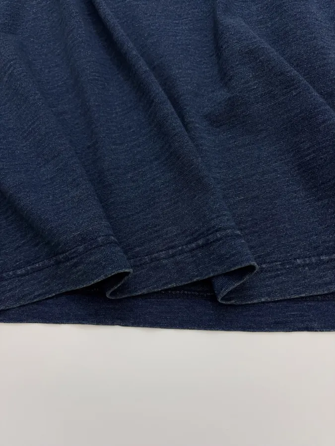 Navy Donkey-Embroidered Long-Sleeve T-Shirt in Navy, product view 10