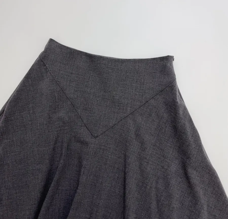 Irregular Skirt in Charcoal, product view 02