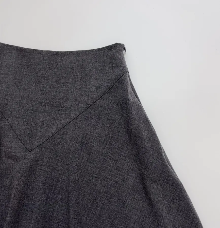 Irregular Skirt in Charcoal, product view 03