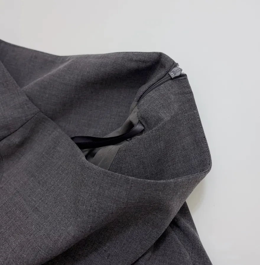 Irregular Skirt in Charcoal, product view 06