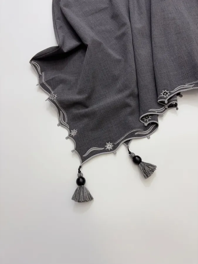 Irregular Skirt in Charcoal, product view 09