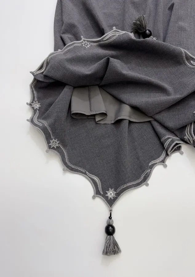 Irregular Skirt in Charcoal, product view 12
