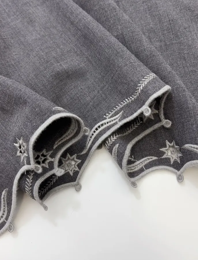 Irregular Skirt in Charcoal, product view 14