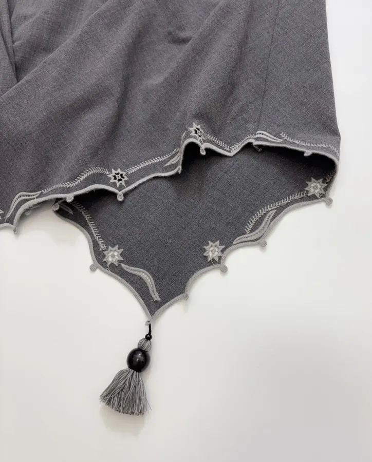 Irregular Skirt in Charcoal, product view 15