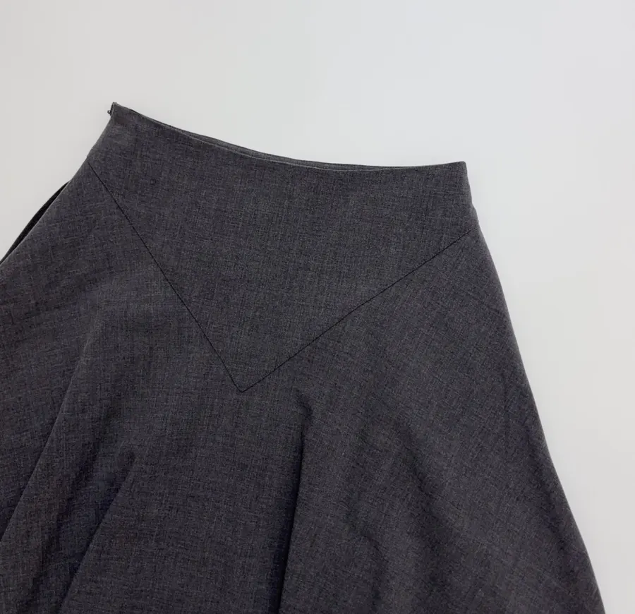 Irregular Skirt in Charcoal, product view 18