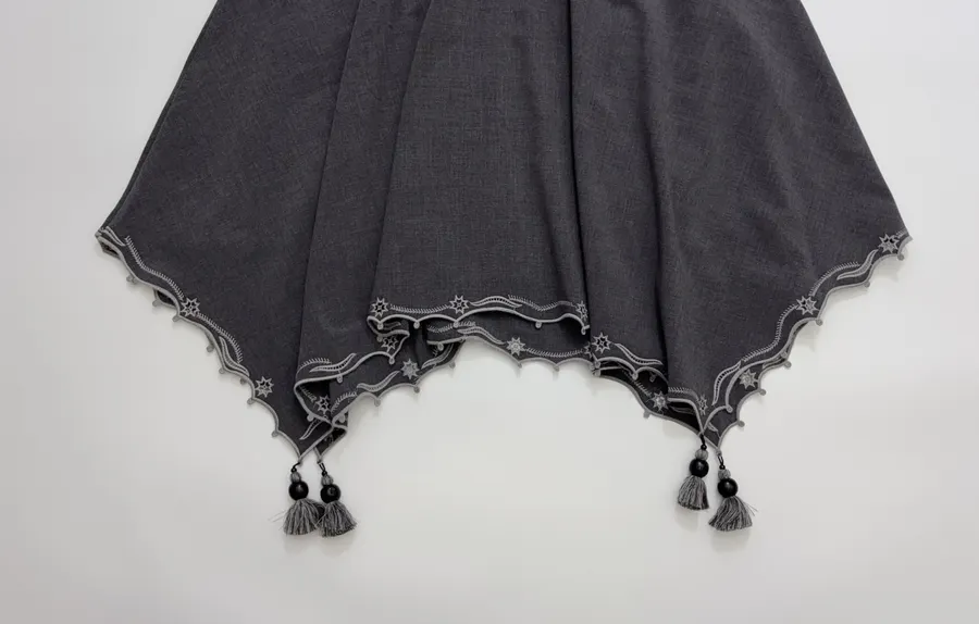 Irregular Skirt in Charcoal, product view 19