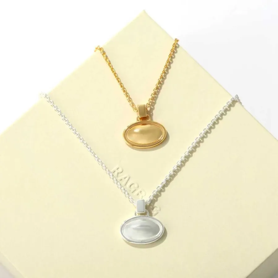 Minimal Metal Necklace in Gold and Silver, product view 29