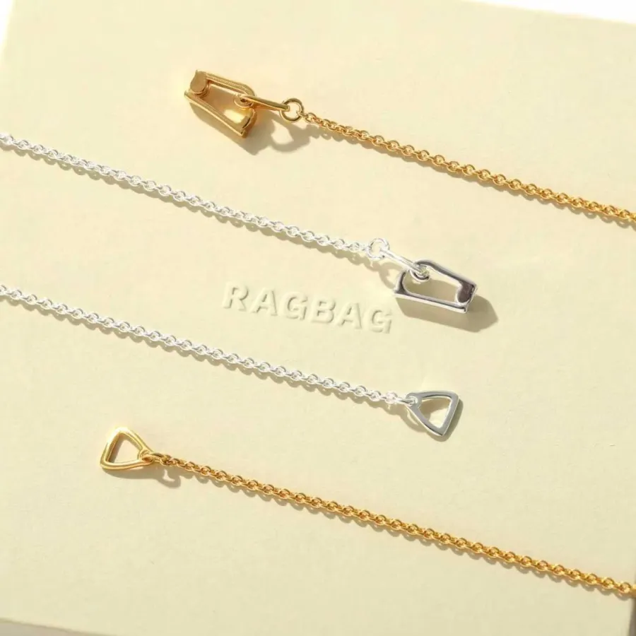 Minimal Metal Necklace in Gold and Silver, product view 32