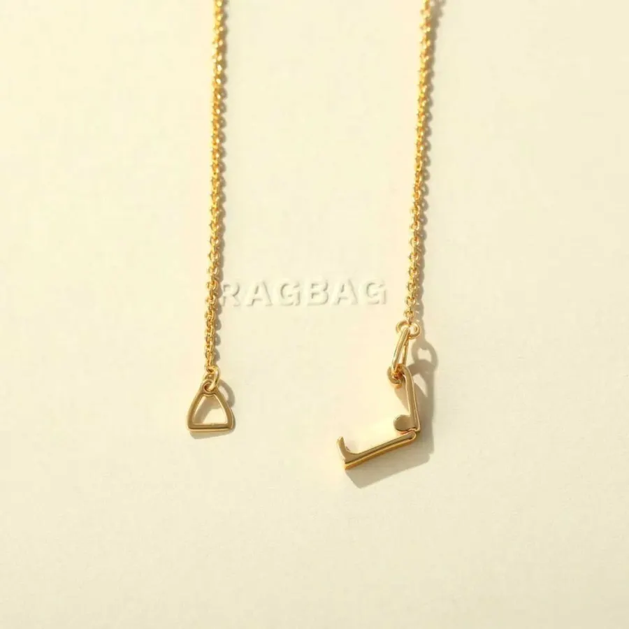 Minimal Metal Necklace in Gold and Silver, product view 33