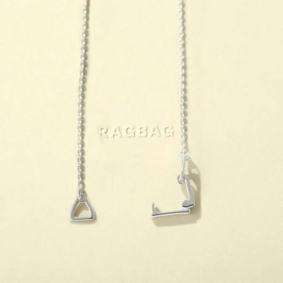 Minimal Metal Necklace in Gold and Silver, product view 34