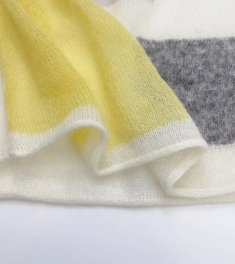 Loose Autumn/Winter Knitted Pullover in Cream, product view 10