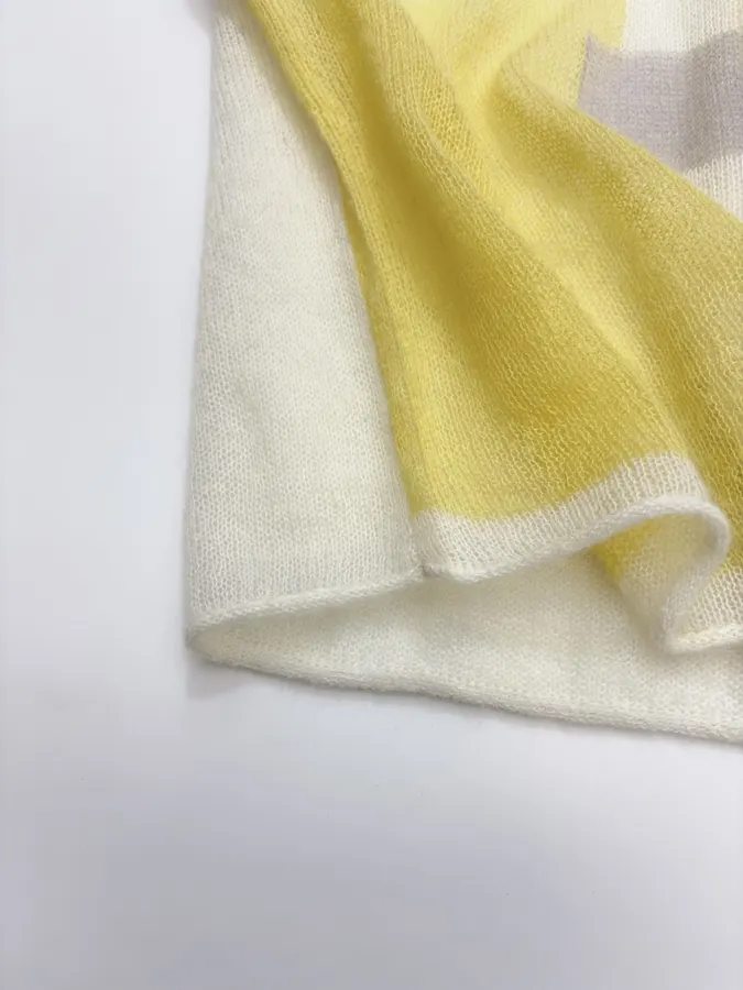 Loose Autumn/Winter Knitted Pullover in Cream, product view 11