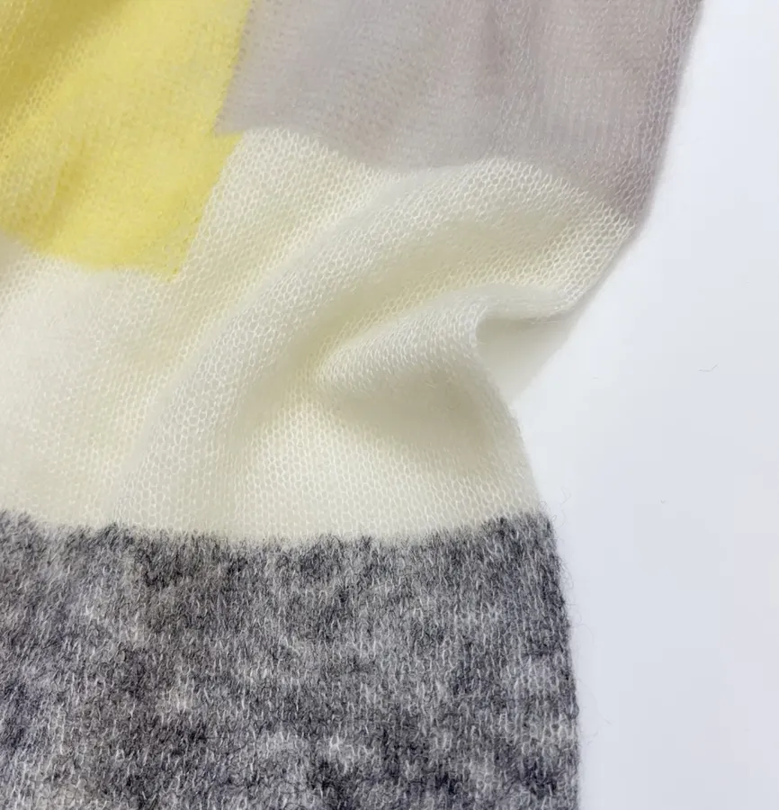 Loose Autumn/Winter Knitted Pullover in Cream, product view 13
