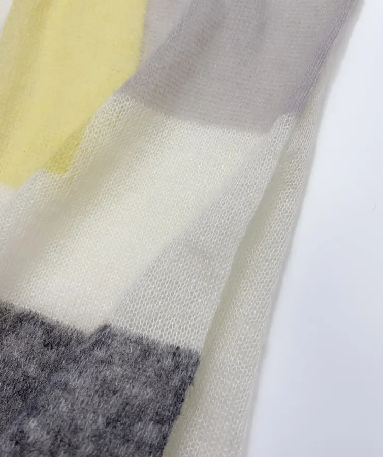 Loose Autumn/Winter Knitted Pullover in Cream, product view 15