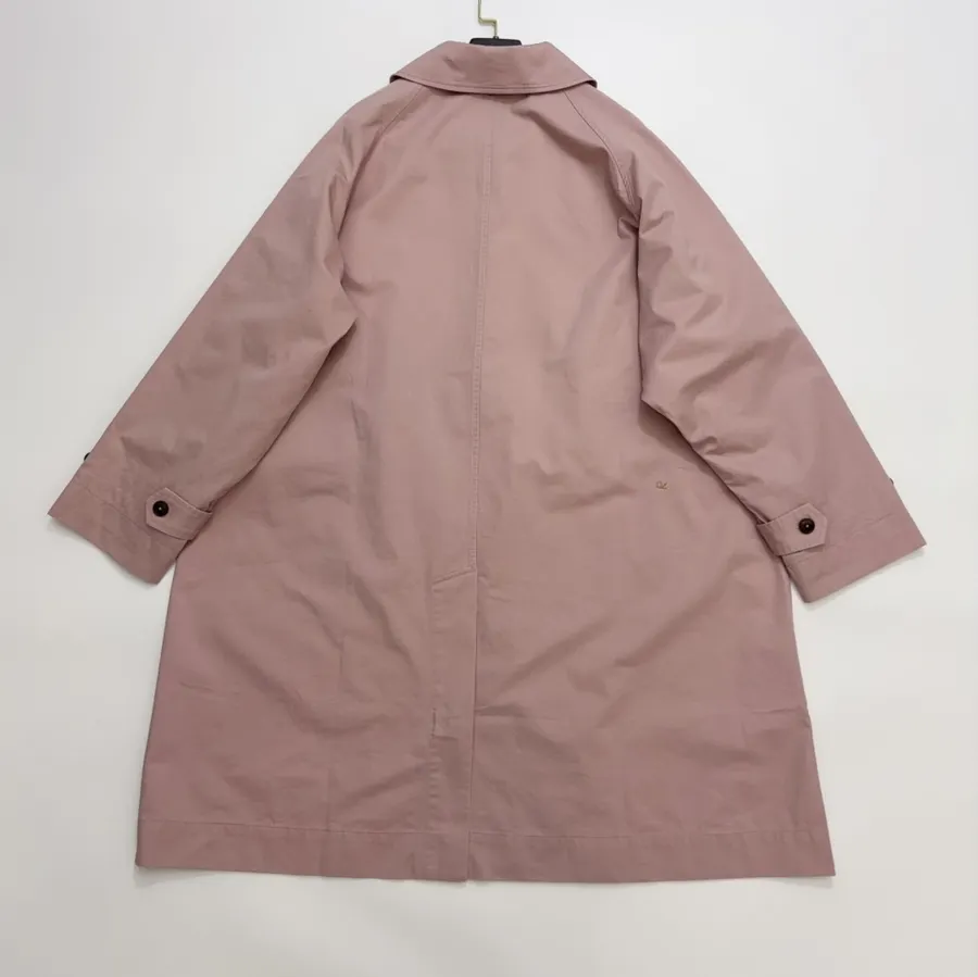 Haze Blue Relaxed Raglan Midi Trench Coat in Dusty Blue, product view 14