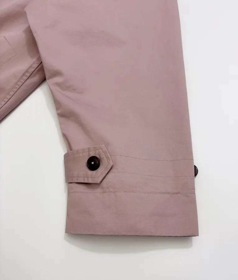 Haze Blue Relaxed Raglan Midi Trench Coat in Dusty Blue, product view 17