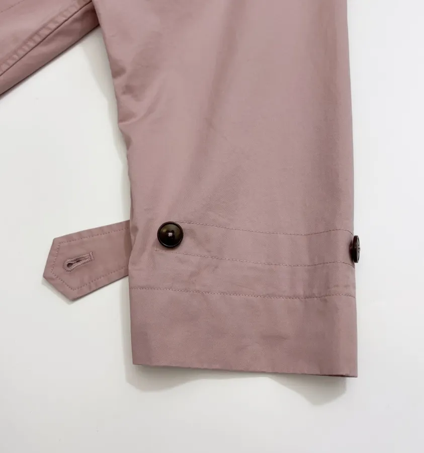 Haze Blue Relaxed Raglan Midi Trench Coat in Dusty Blue, product view 18