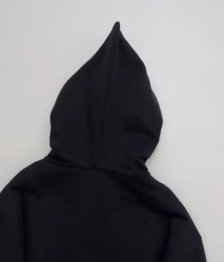 Empress of the West Saturn Hooded Loose-Fit Zip-Up Sweatshirt Jacket in Black, product view 15