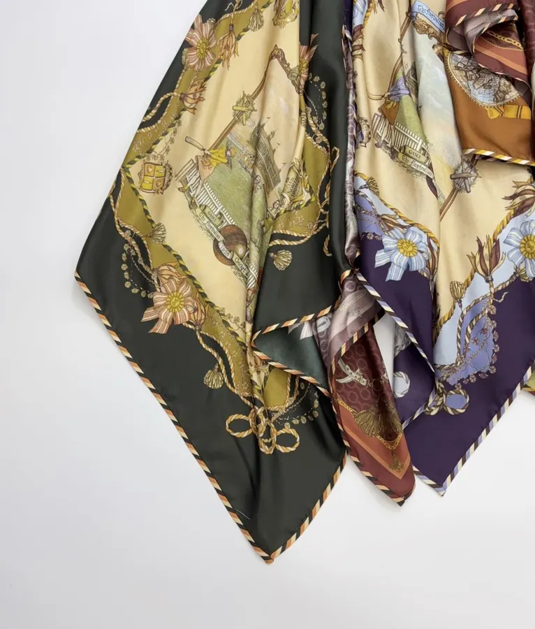 Multicolour Scarf-Panel Tie-Waist Maxi Skirt in Multicolor, product view 08