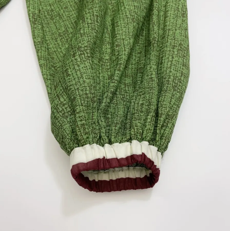 Green Floral Embroidered Maxi Dress in Green, product view 06