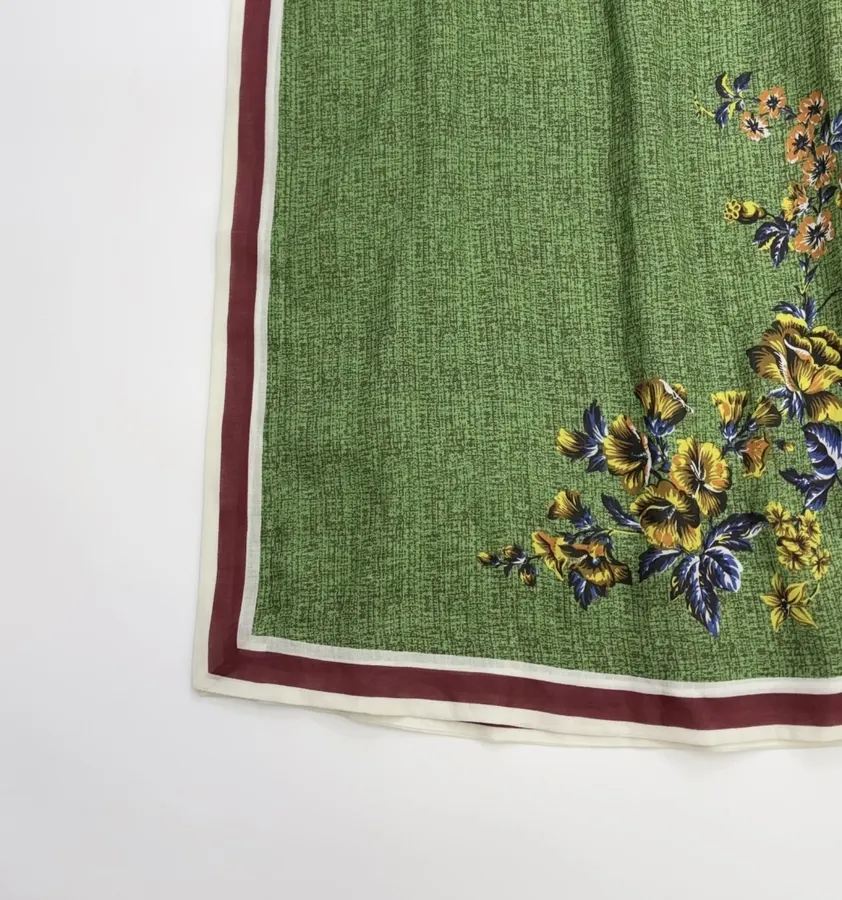 Green Floral Embroidered Maxi Dress in Green, product view 10