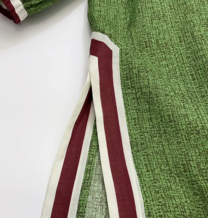 Green Floral Embroidered Maxi Dress in Green, product view 13