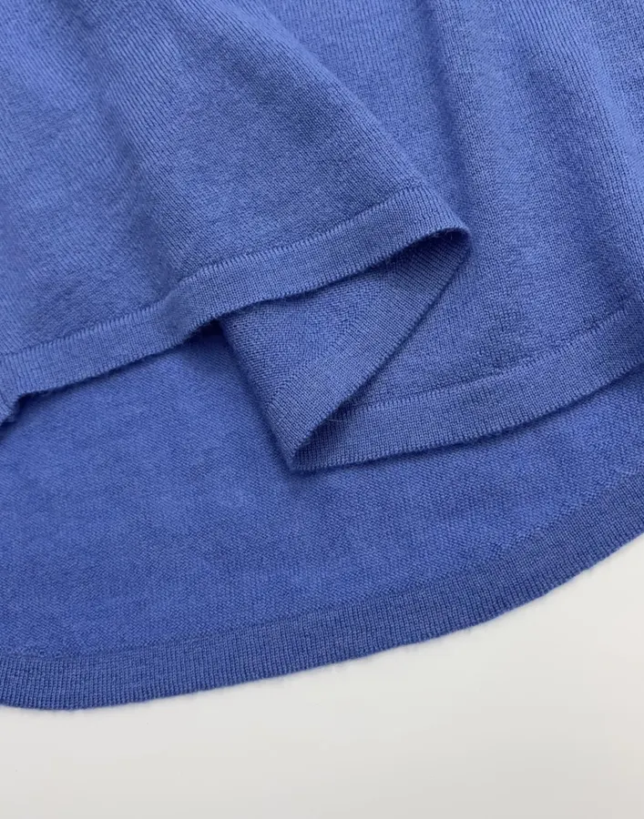 Blue and Charcoal Crew-Neck Sleeveless Top Set in Blue and Charcoal, product view 07