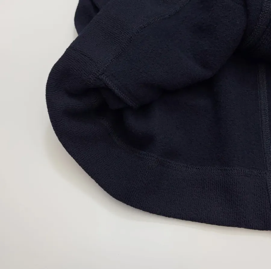 Navy Hooded Button-Front Jacket in Navy, product view 09