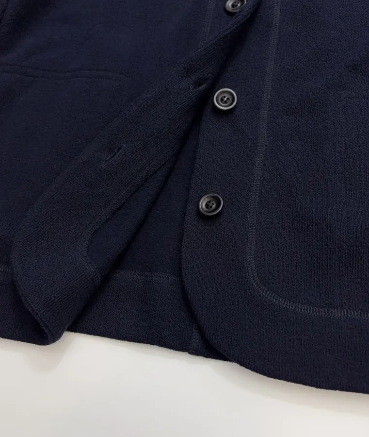 Navy Hooded Button-Front Jacket in Navy, product view 10