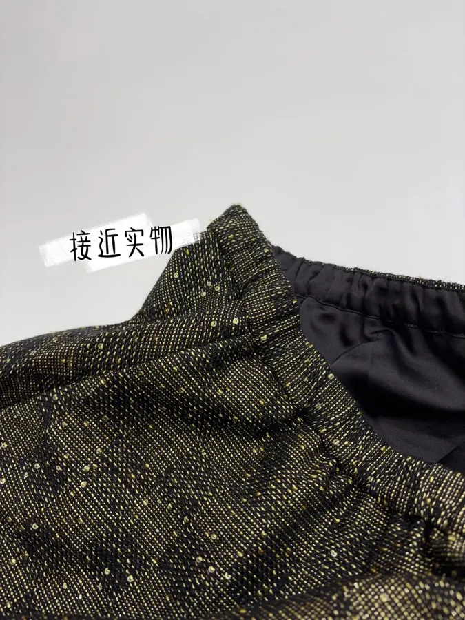 Charcoal Check Full Midi Skirt in Dark Gray, product view 05
