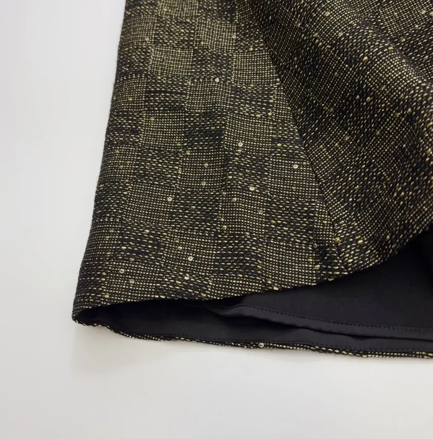 Charcoal Check Full Midi Skirt in Dark Gray, product view 09