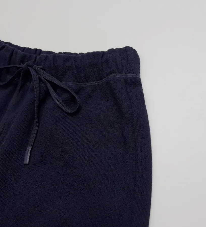 Navy Drawstring-Waist Wide-Leg Trousers in Navy, product view 04