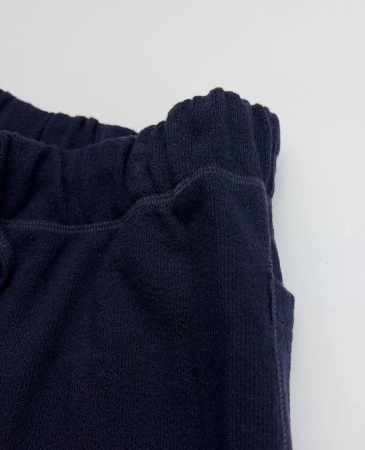 Navy Drawstring-Waist Wide-Leg Trousers in Navy, product view 07