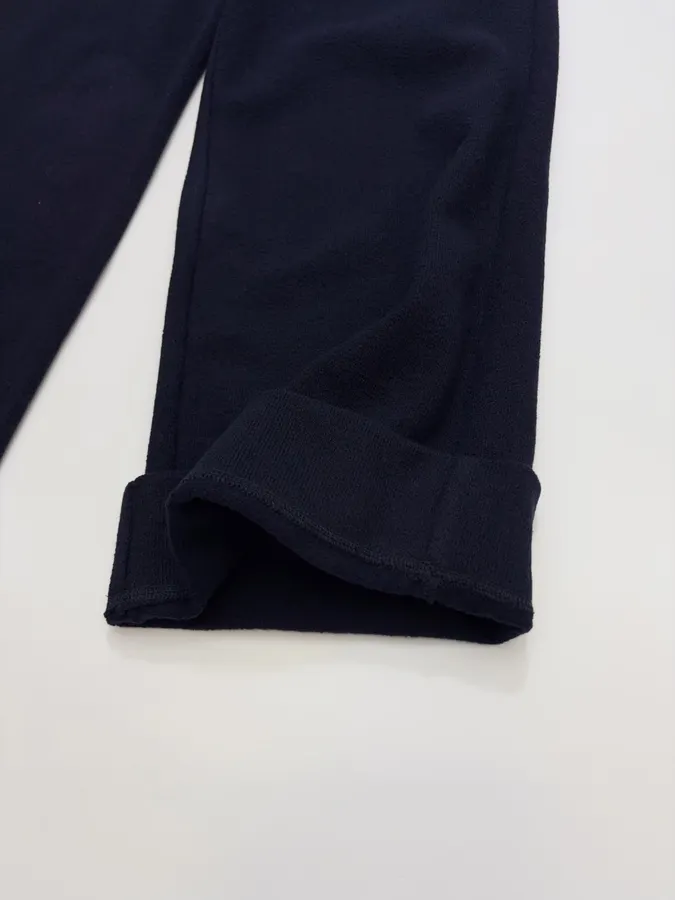 Navy Drawstring-Waist Wide-Leg Trousers in Navy, product view 13