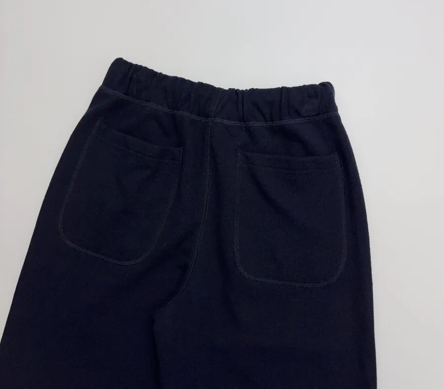 Navy Drawstring-Waist Wide-Leg Trousers in Navy, product view 15