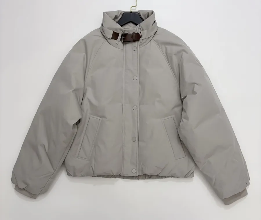 Coat Warm Fashionable Loose Casual Top in Light Gray, product view 01
