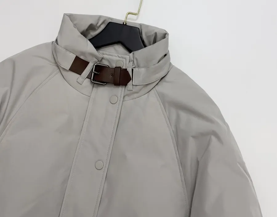 Coat Warm Fashionable Loose Casual Top in Light Gray, product view 02