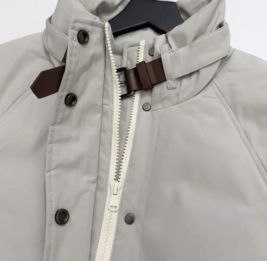 Coat Warm Fashionable Loose Casual Top in Light Gray, product view 05