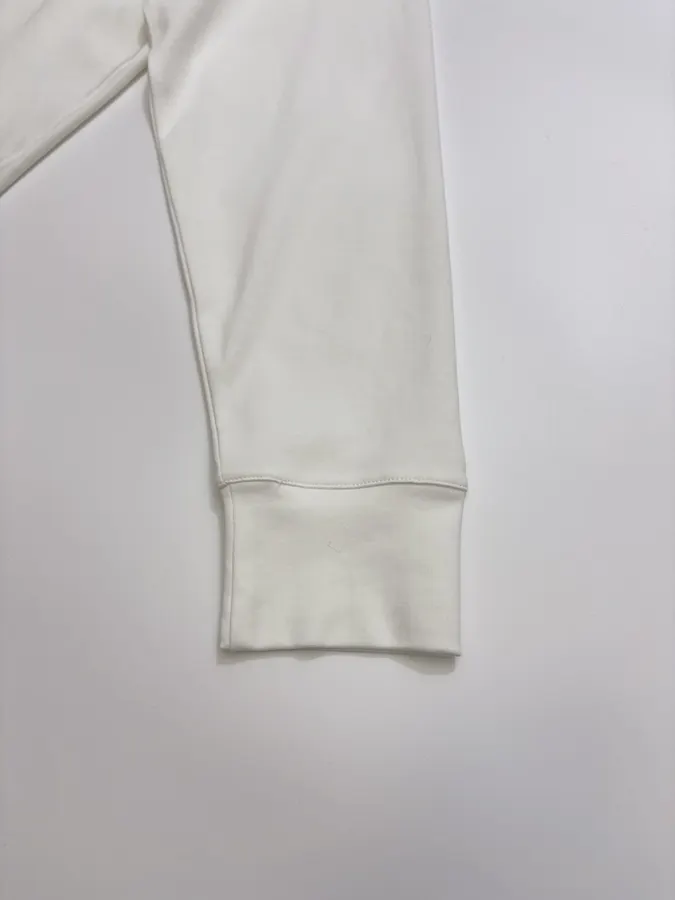 Ivory Mock-Neck Long-Sleeve Knit Top in Off-White, product view 05