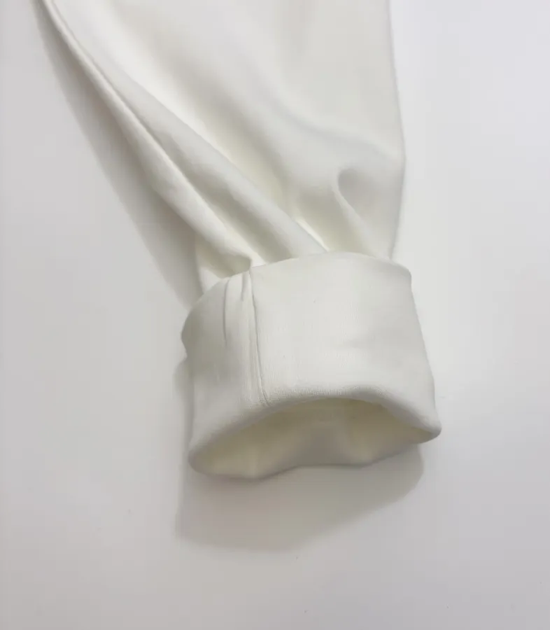 Ivory Mock-Neck Long-Sleeve Knit Top in Off-White, product view 06