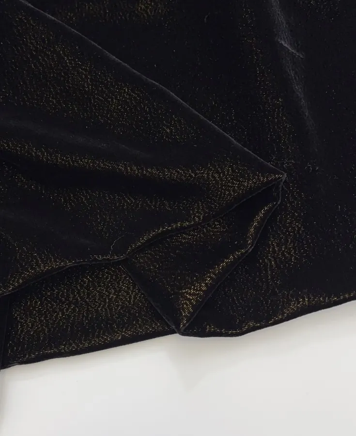 Black Sleeveless Ruffle-Hem Midi Dress in Black, product view 09