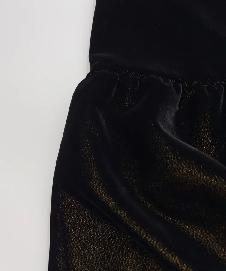 Black Sleeveless Ruffle-Hem Midi Dress in Black, product view 10