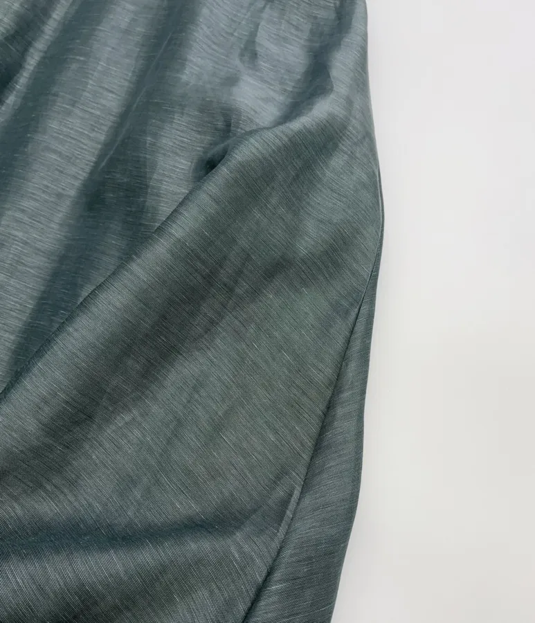 Lace-trimmed Corset-style Mid-length Dress in Teal, product view 16
