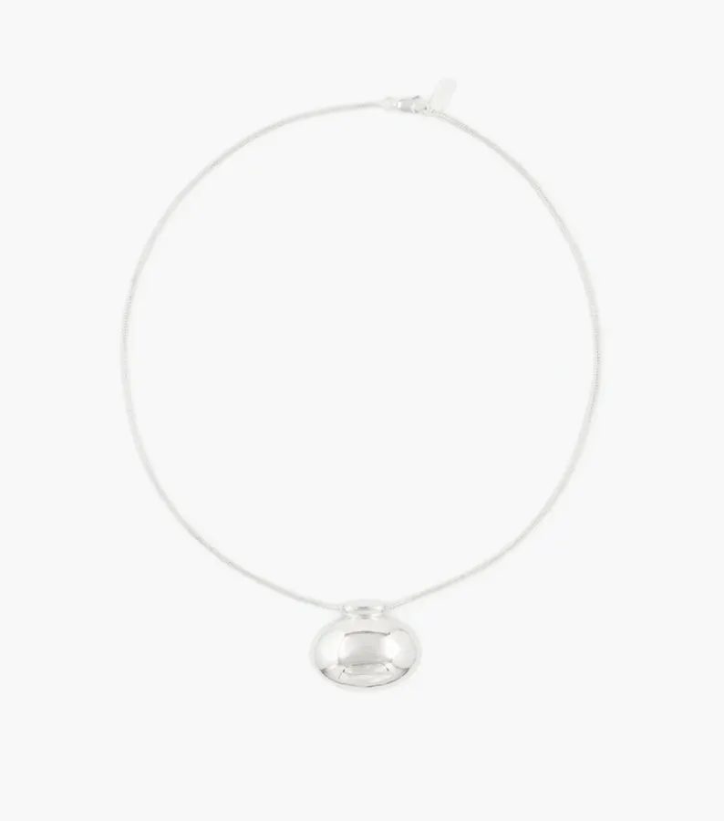 Minimal Sterling Silver Necklace in Silver, product view 08