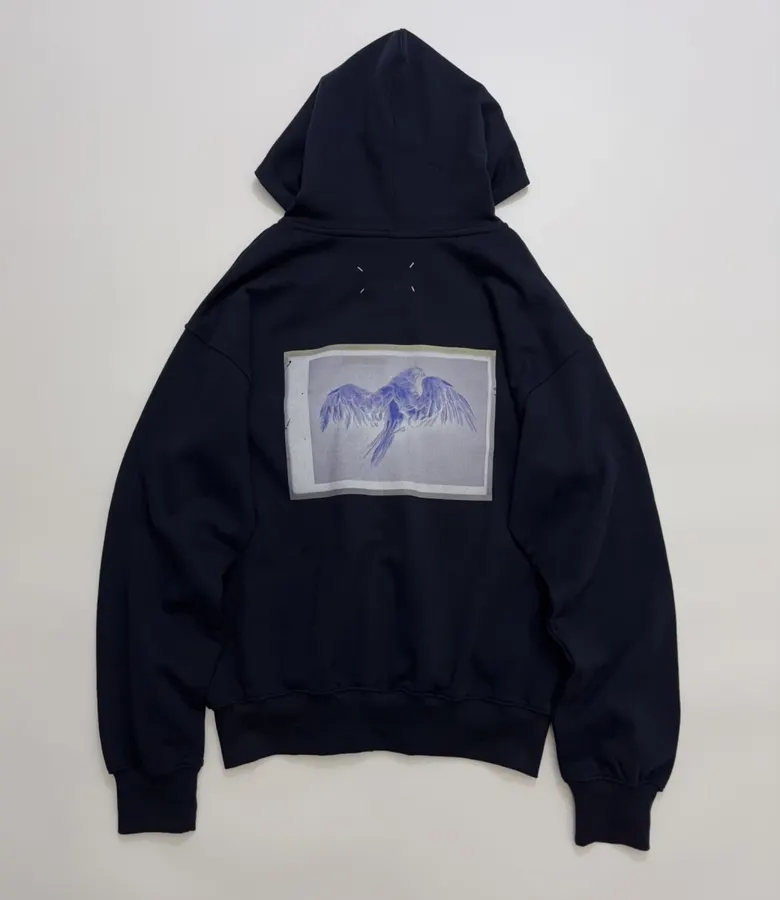 Logo Graphic Crew-Neck Sweatshirt in Navy, product view 17